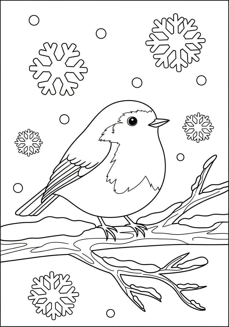 disegni da colorare pettirosso pdf