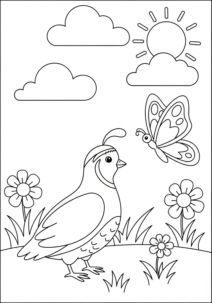 Quaglia 7 quaglia da colorare e stampare