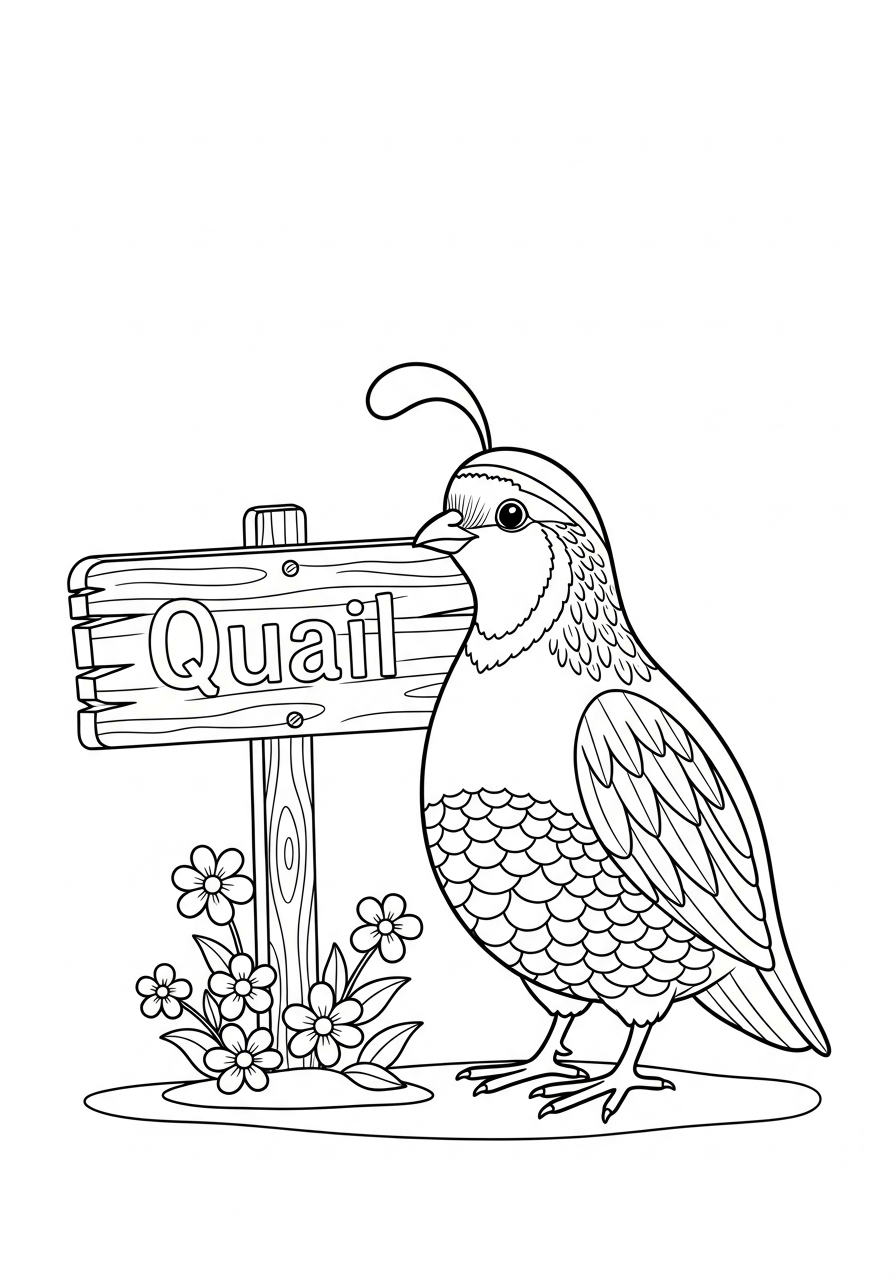 Quaglia 4 disegni da colorare quaglia da stampare