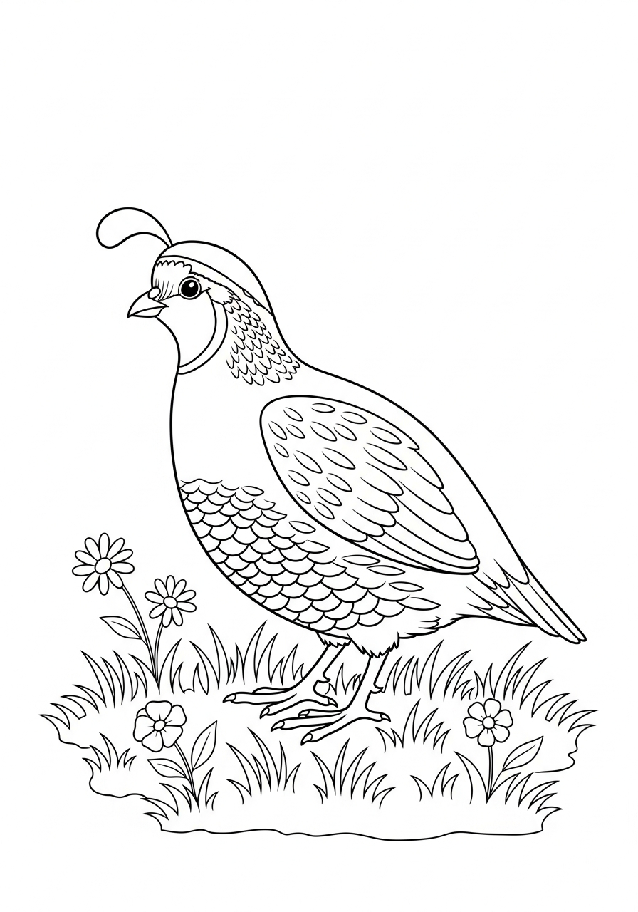 Quaglia 19 quaglia da colorare e stampare 2