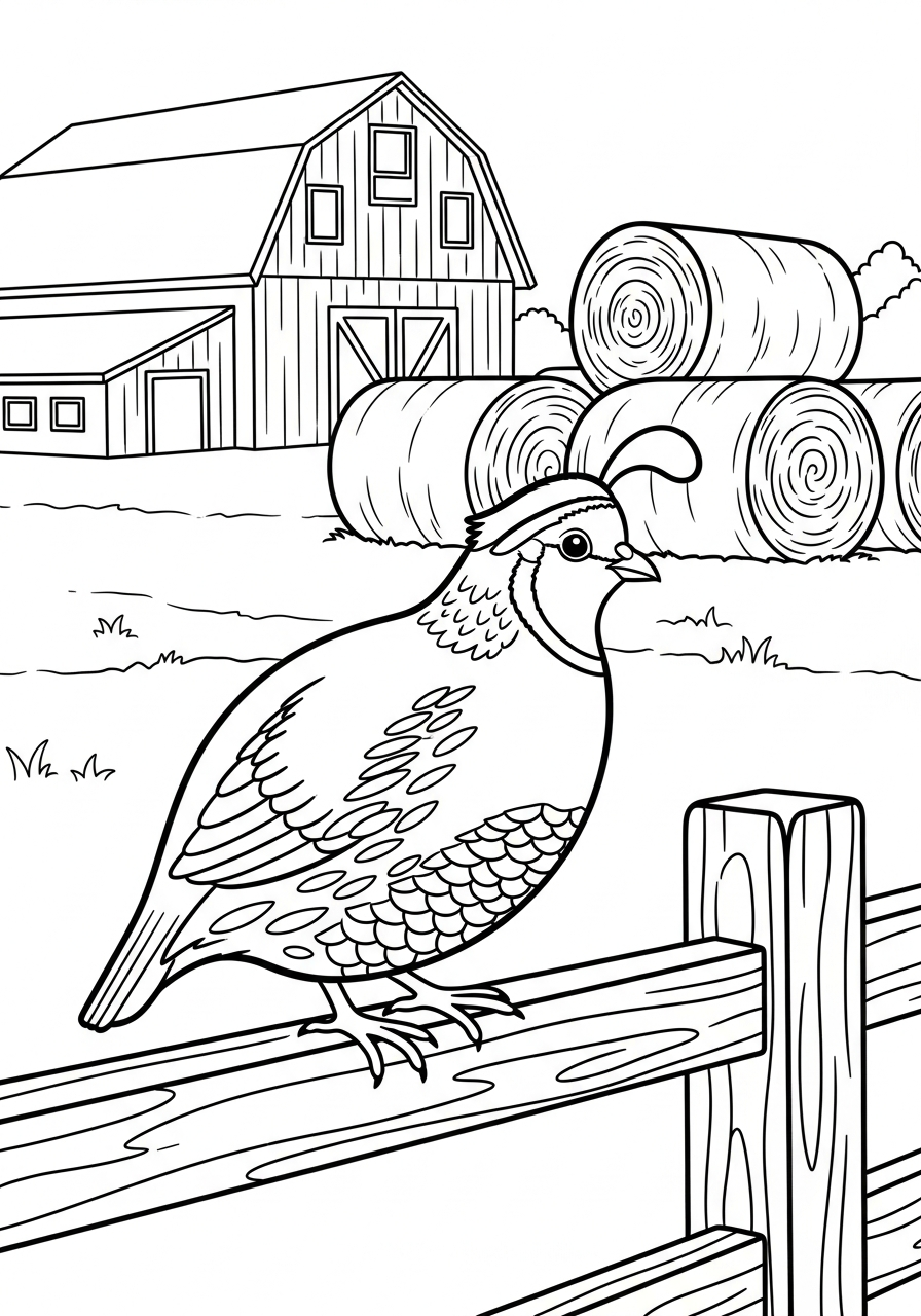 Quaglia 15 stampe da colorare per bambini quaglia