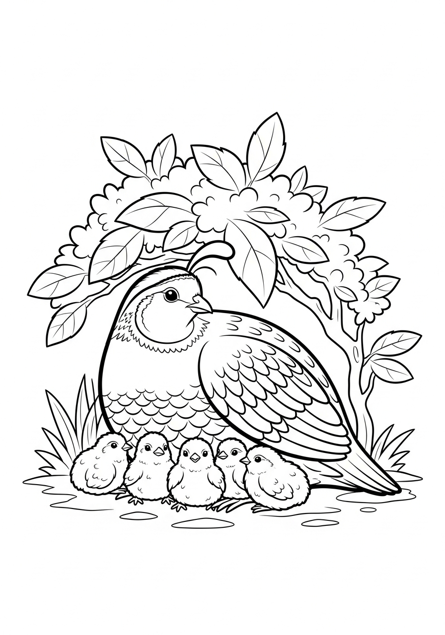 Quaglia 13 disegno di quaglia da stampare e colorare