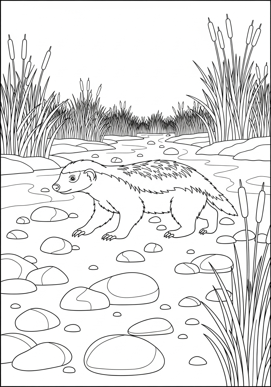 tasso del miele disegno da colorare facile