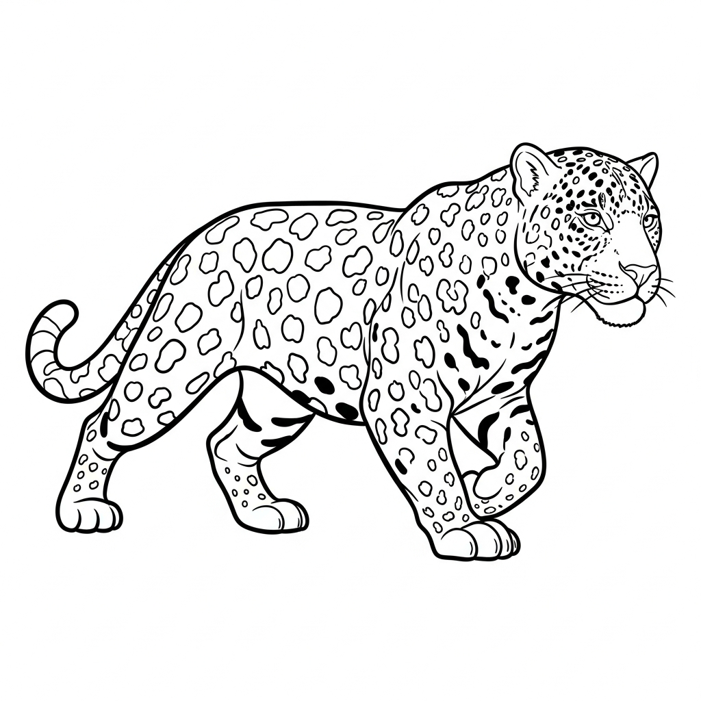 Giaguaro da colorare thumbnail