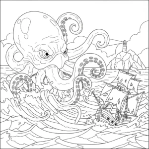 Kraken 14 Kraken da colorare thumbnail