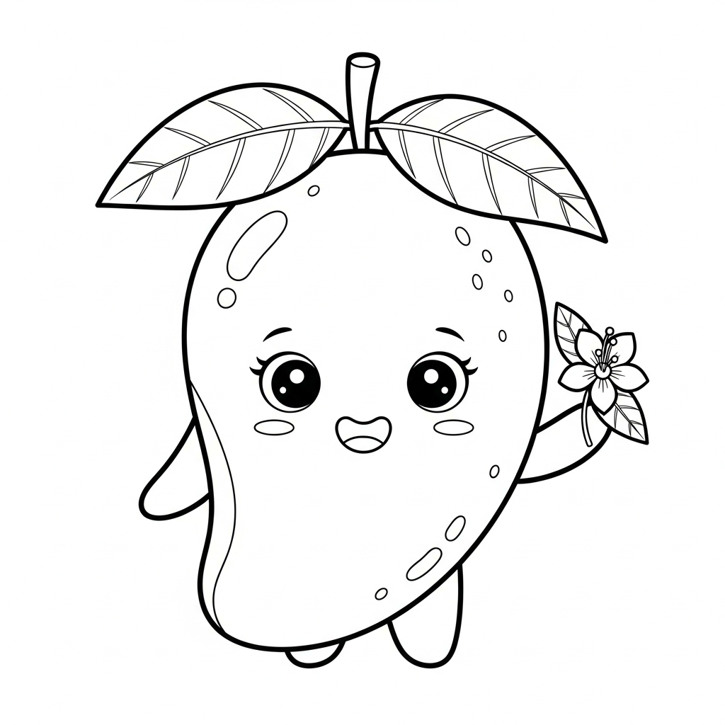 Mango da colorare thumbnail