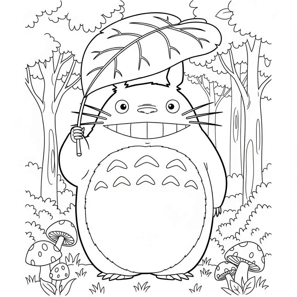 Totoro da colorare thumbnail