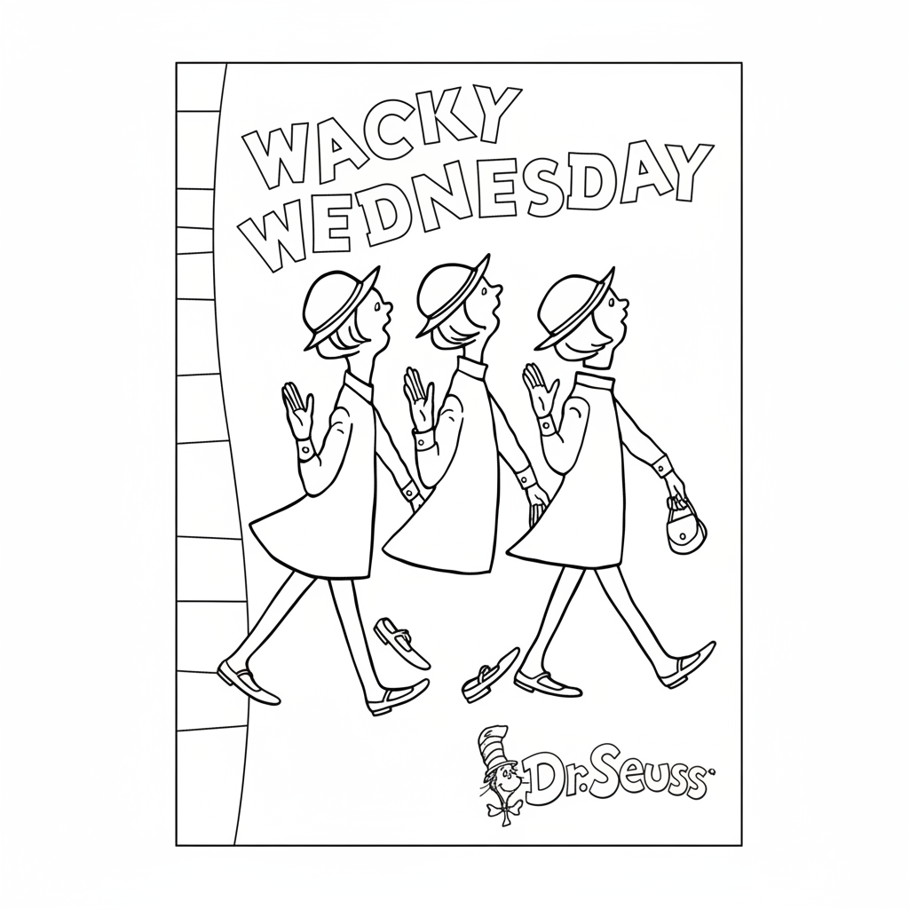 Wacky Wednesday da colorare thumbnail
