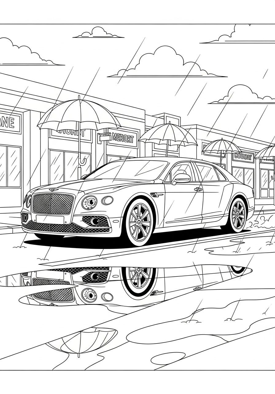 Bentley da colorare e stampare pdf