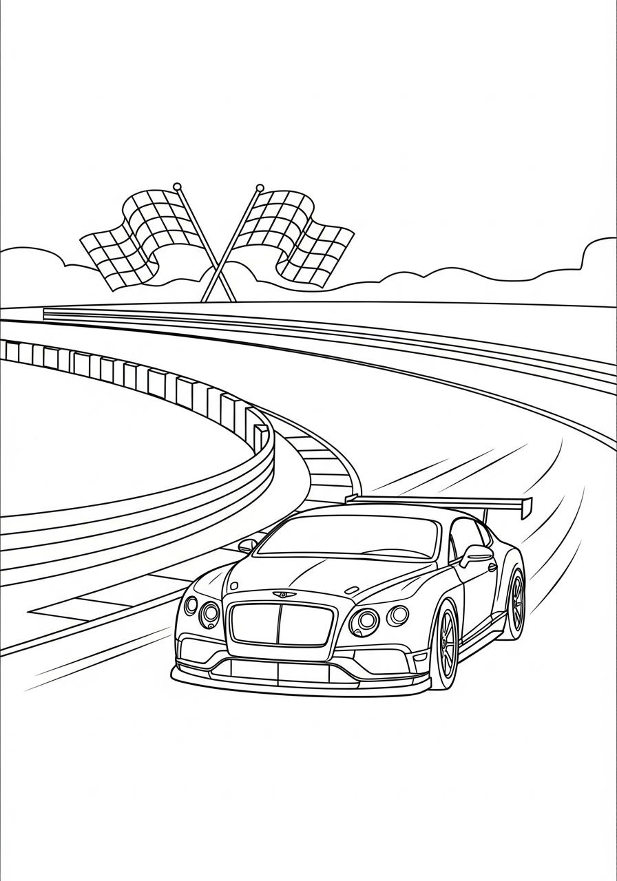 disegni Bentley da colorare pdf