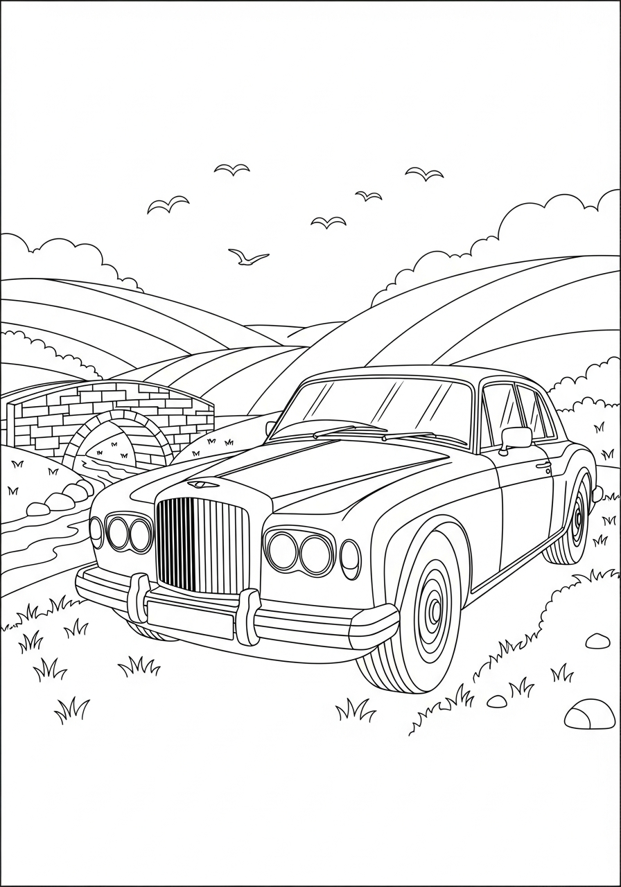 immagini da colorare di Bentley