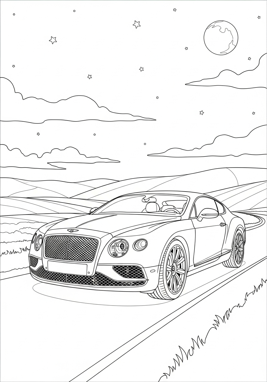 disegni da colorare Bentley