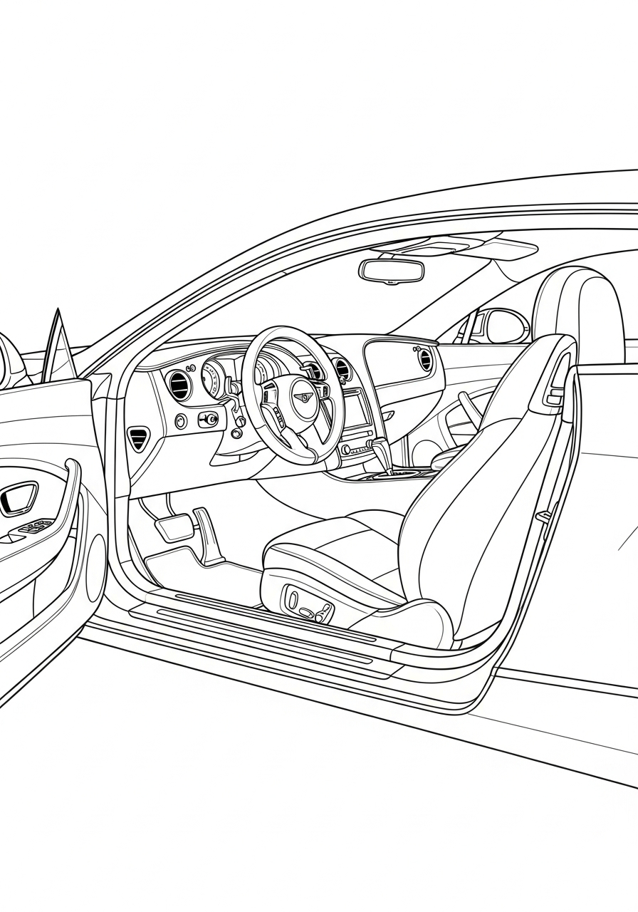 disegni di Bentley da colorare da stampare