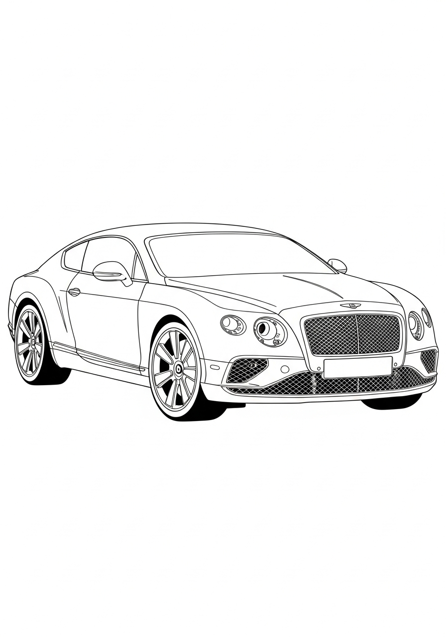 disegni di Bentley da colorare per bambini
