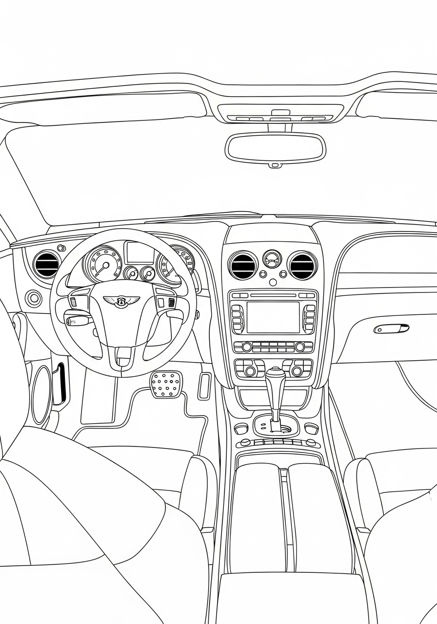 Bentley da colorare pdf 1