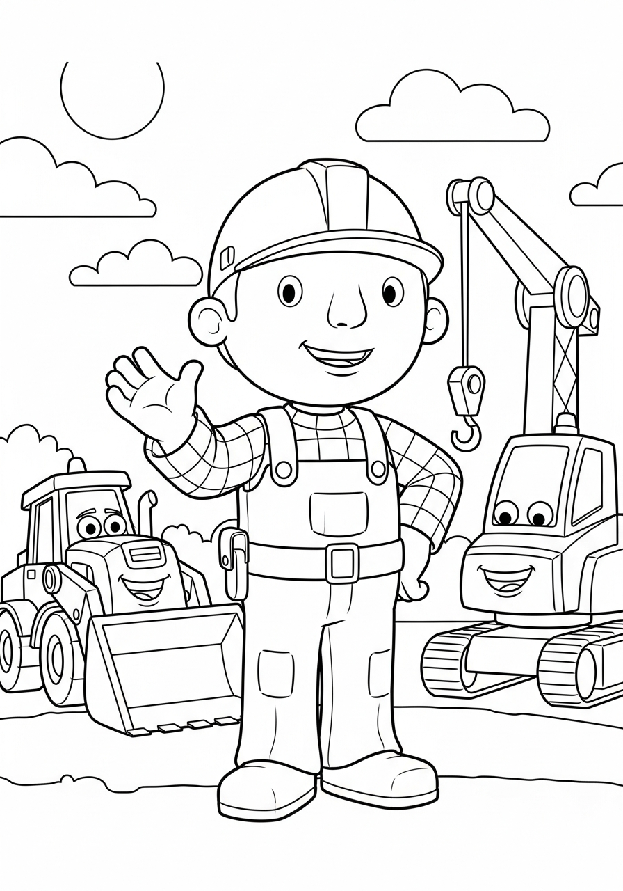 disegni Bob Aggiustatutto da colorare e stampare