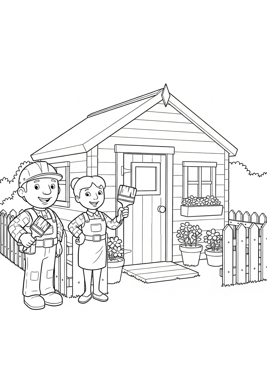 disegni Bob Aggiustatutto da colorare pdf