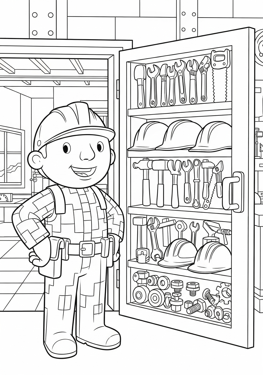 immagine Bob Aggiustatutto da colorare