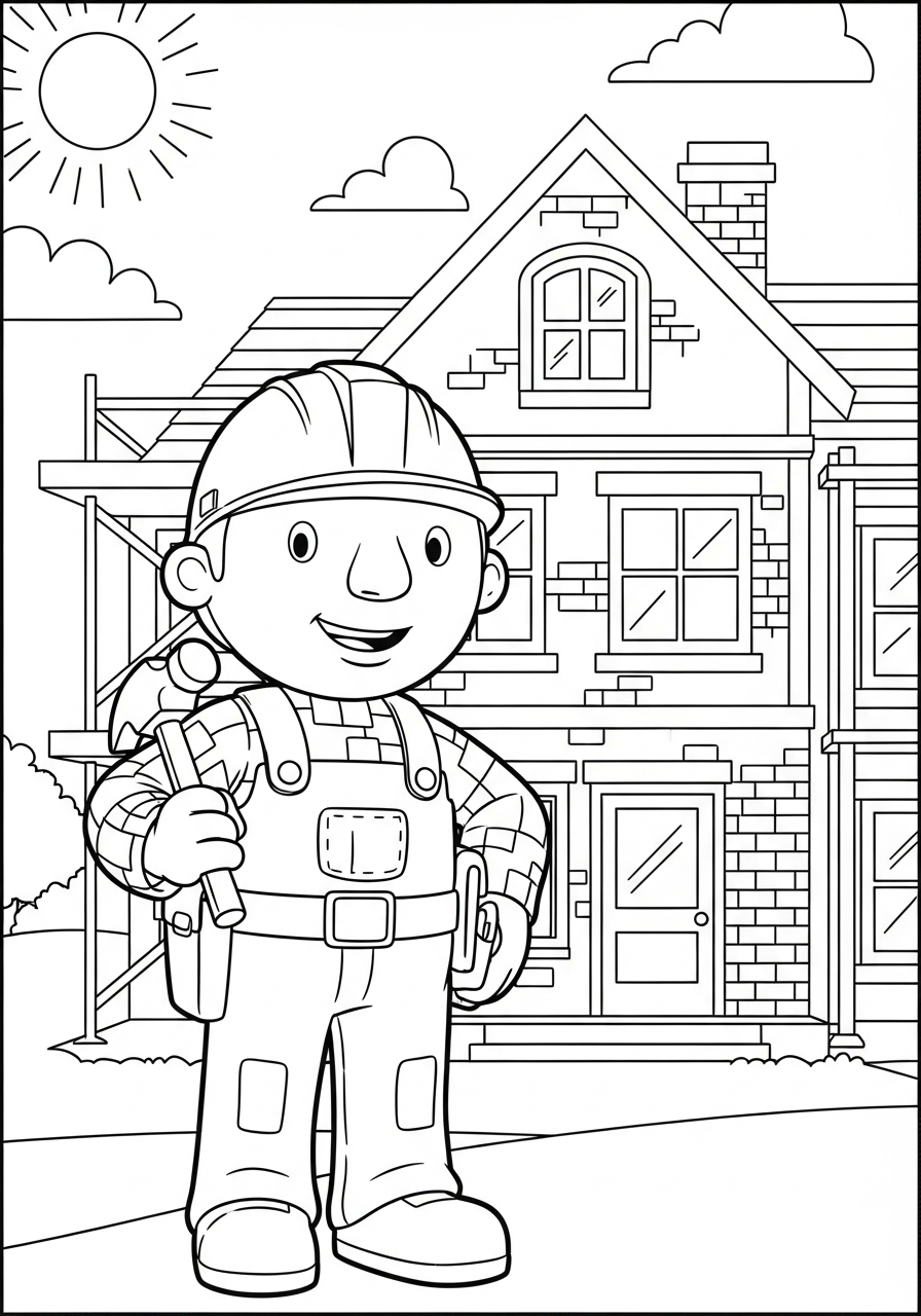 immagini di Bob Aggiustatutto da colorare per bambini