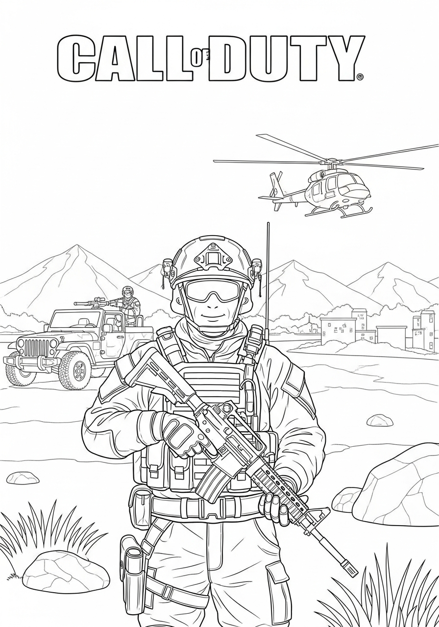disegno Call of Duty da colorare
