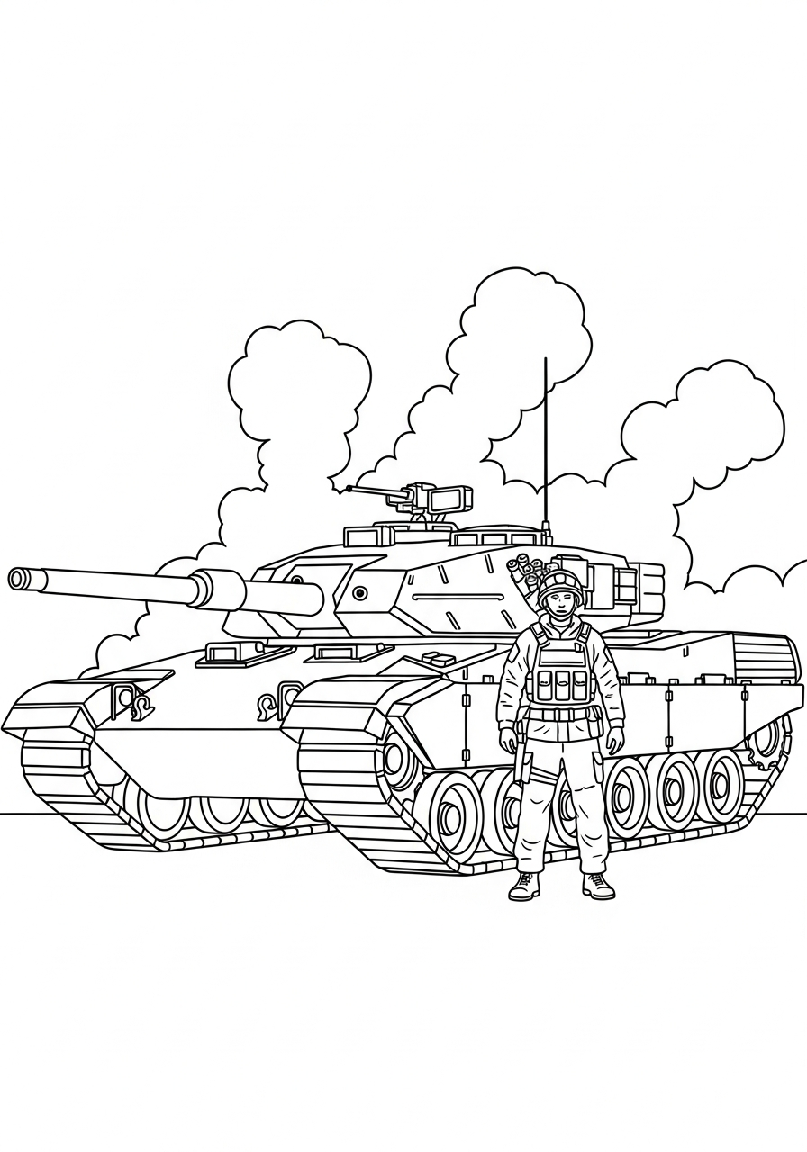 disegni da colorare gratis Call of Duty