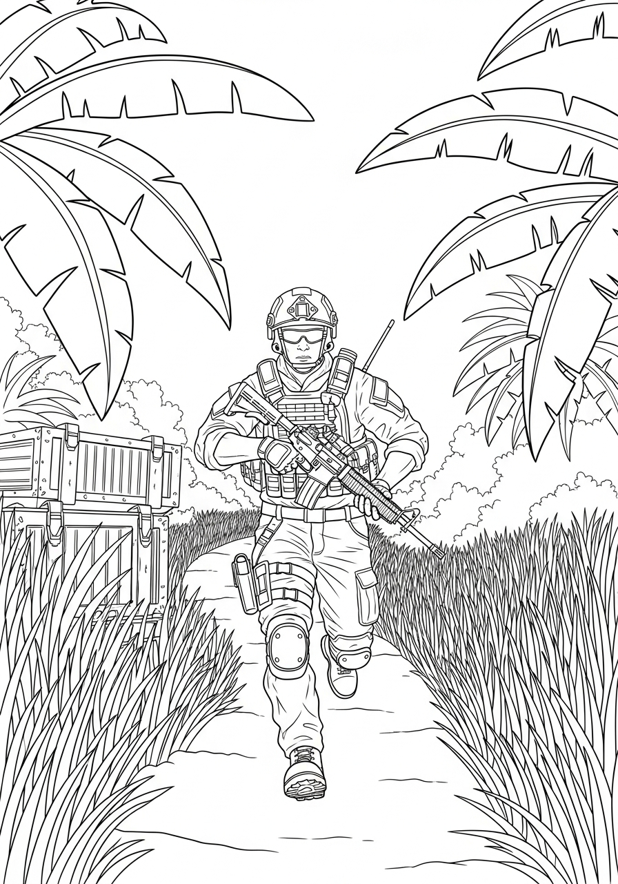 disegni Call of Duty da colorare e stampare 1