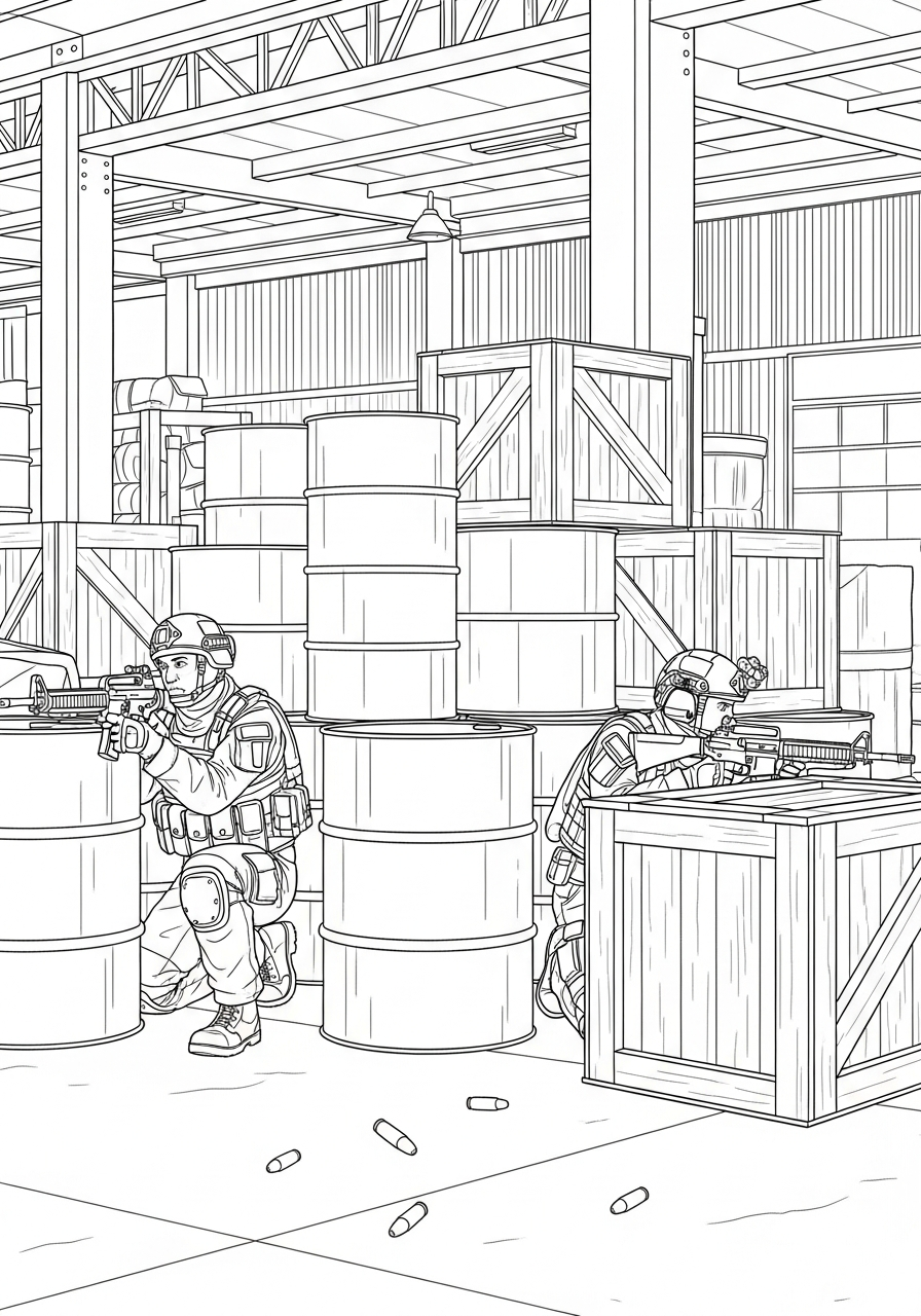 disegno Call of Duty da colorare per bambini