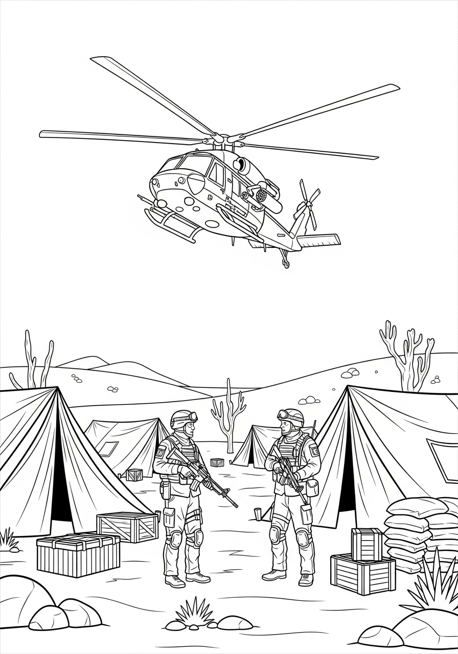 Call of Duty disegno da colorare facile 1