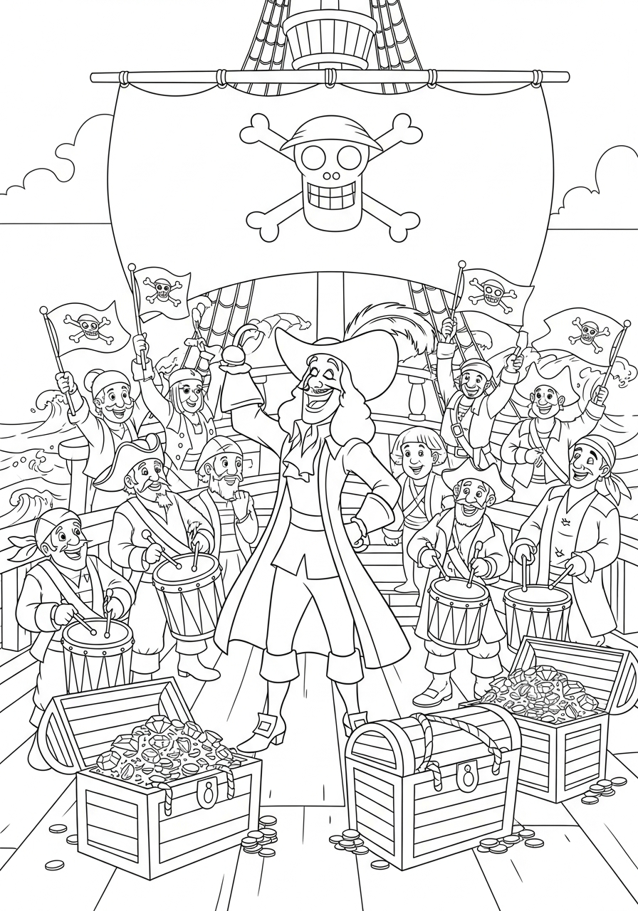 disegno Capitan Uncino da colorare