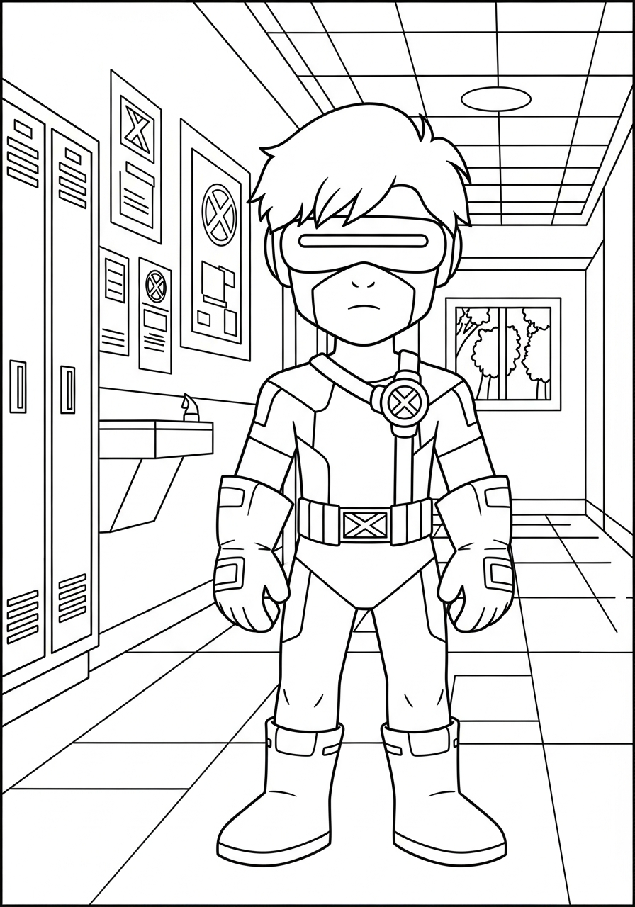 immagini di Cyclops da stampare e colorare