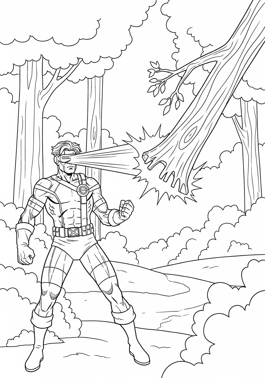 Cyclops da stampare e colorare gratis