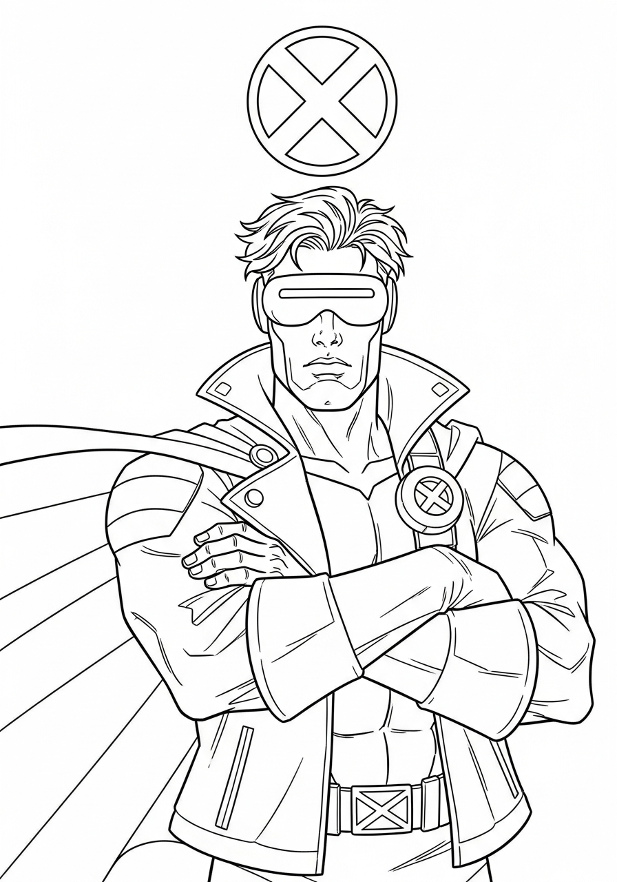 disegni di Cyclops da colorare