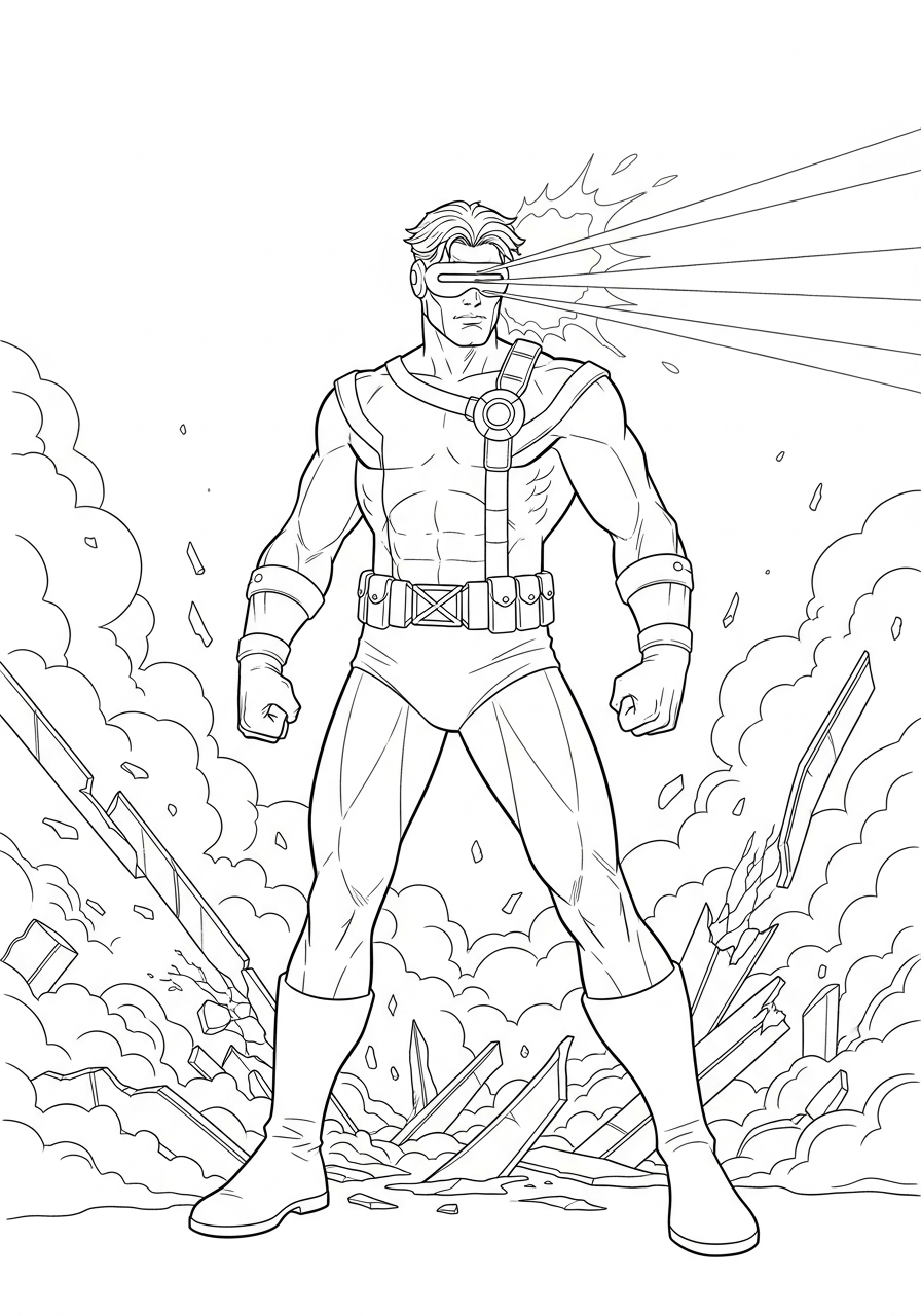 disegni di Cyclops da colorare per bambini