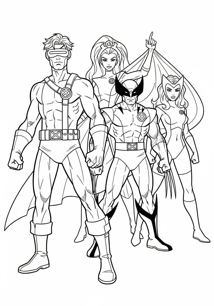 disegni da colorare Cyclops da stampare