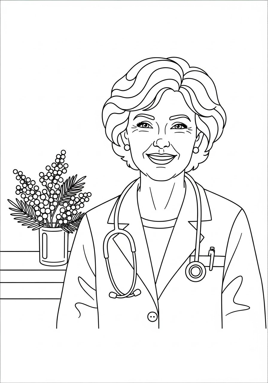 disegni Festa della donna da colorare online