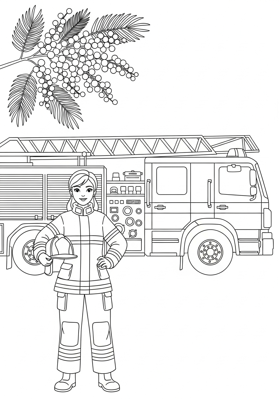 foto di Festa della donna da colorare