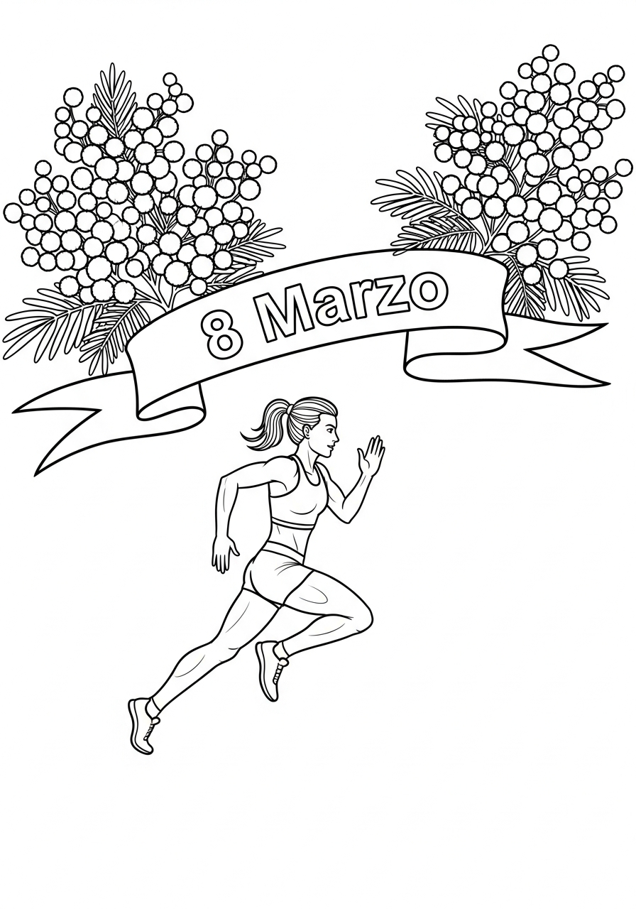 Festa della donna da stampare e colorare gratis