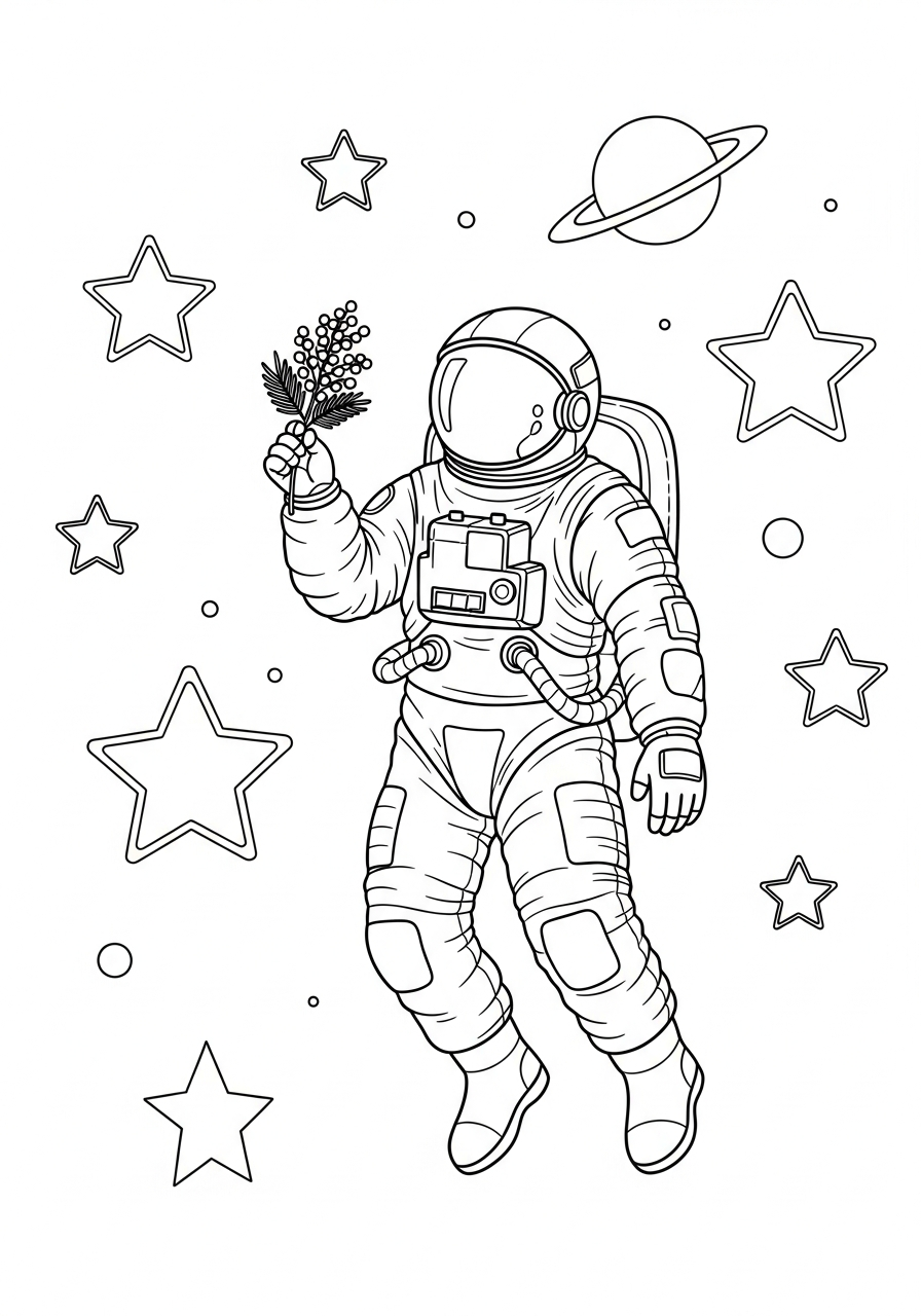 disegni da colorare gratis Festa della donna