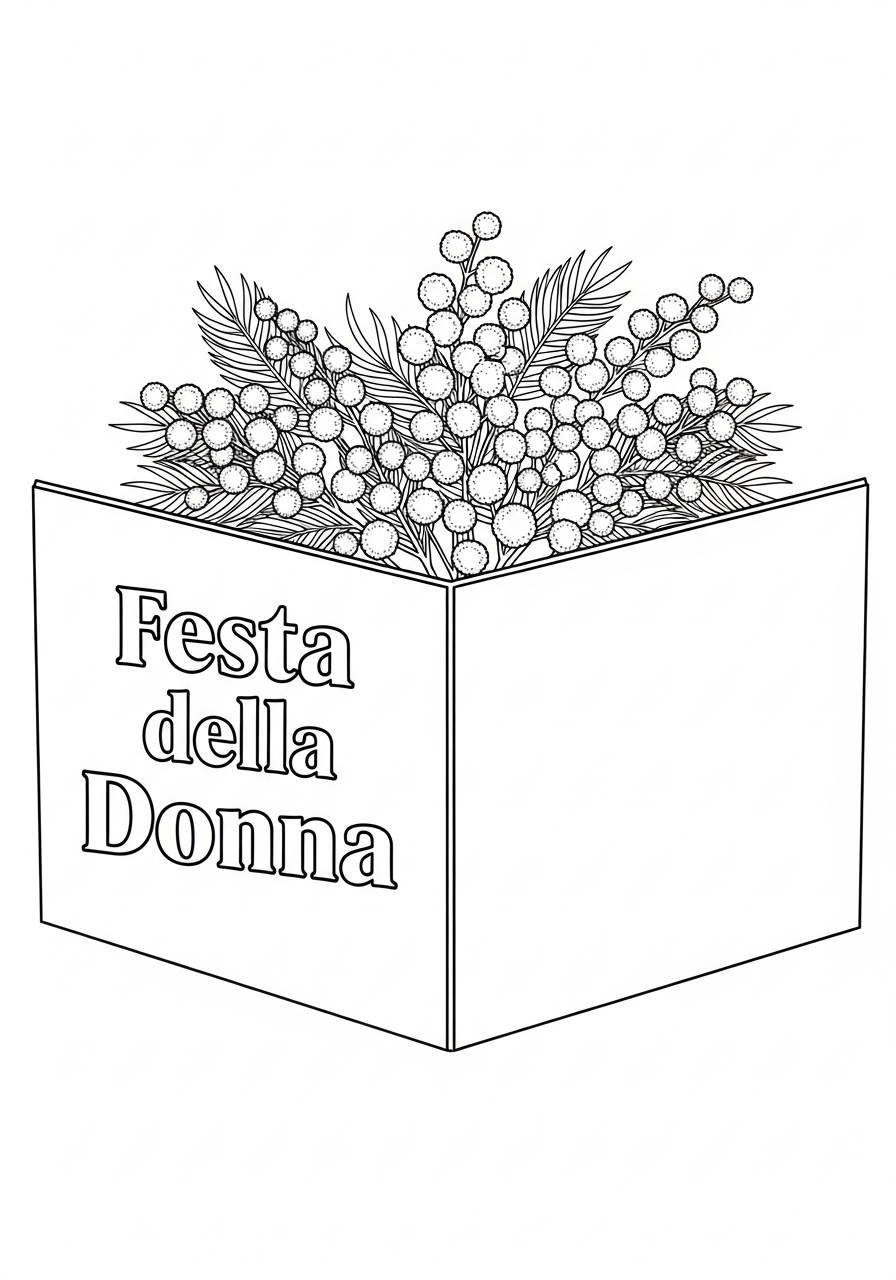 Festa della donna immagini da colorare per bambini