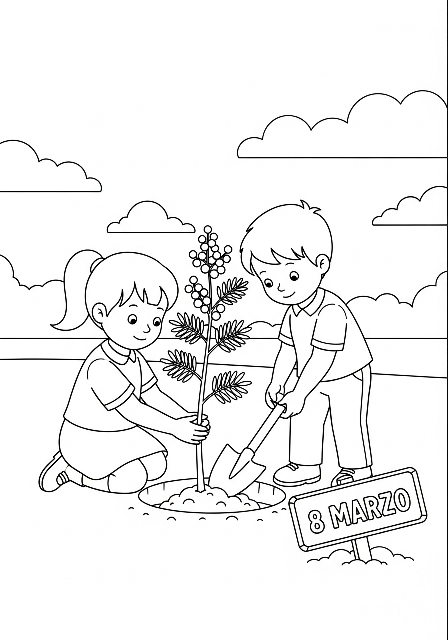 immagini da stampare e colorare di Festa della donna
