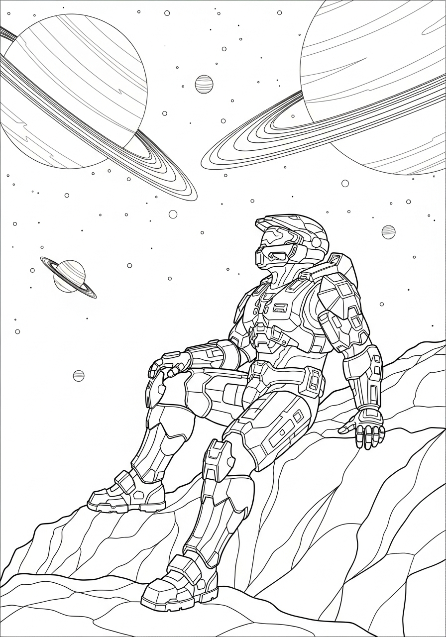 disegni da colorare per bambini pdf Halo