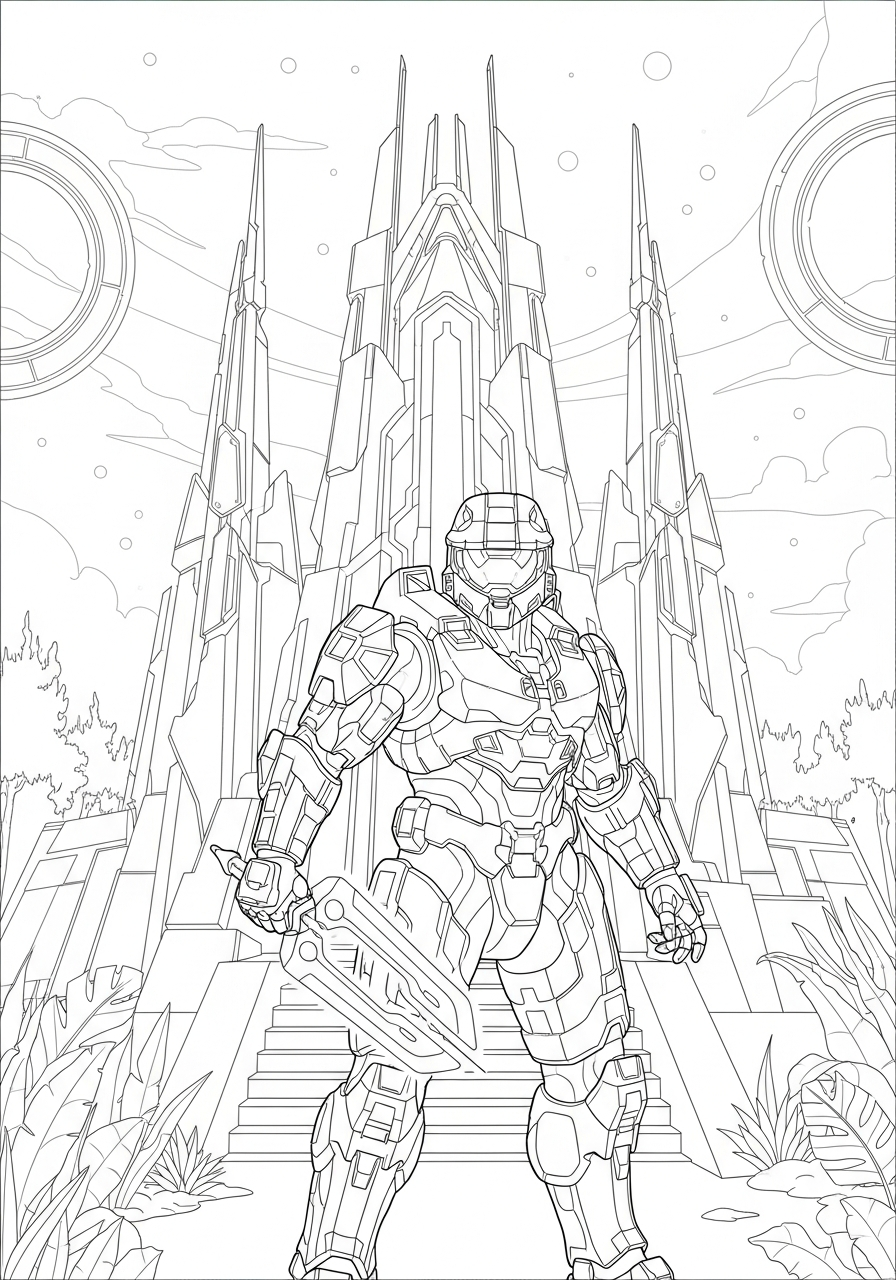 immagini di Halo da colorare e stampare
