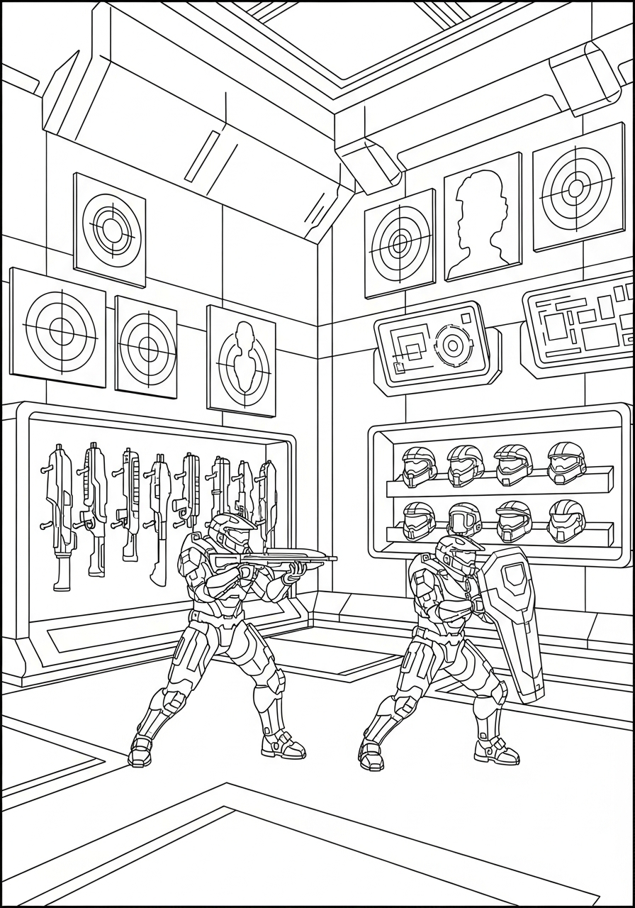 Halo da colorare per bambini