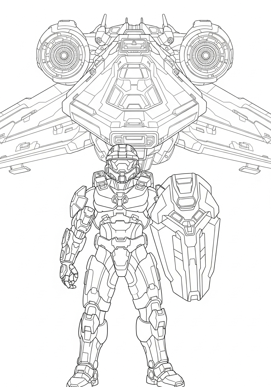 Halo da colorare e stampare pdf