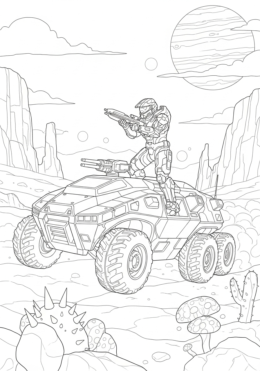 Halo da stampare e colorare gratis