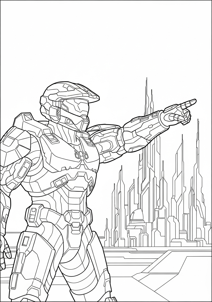 Halo da colorare bambini