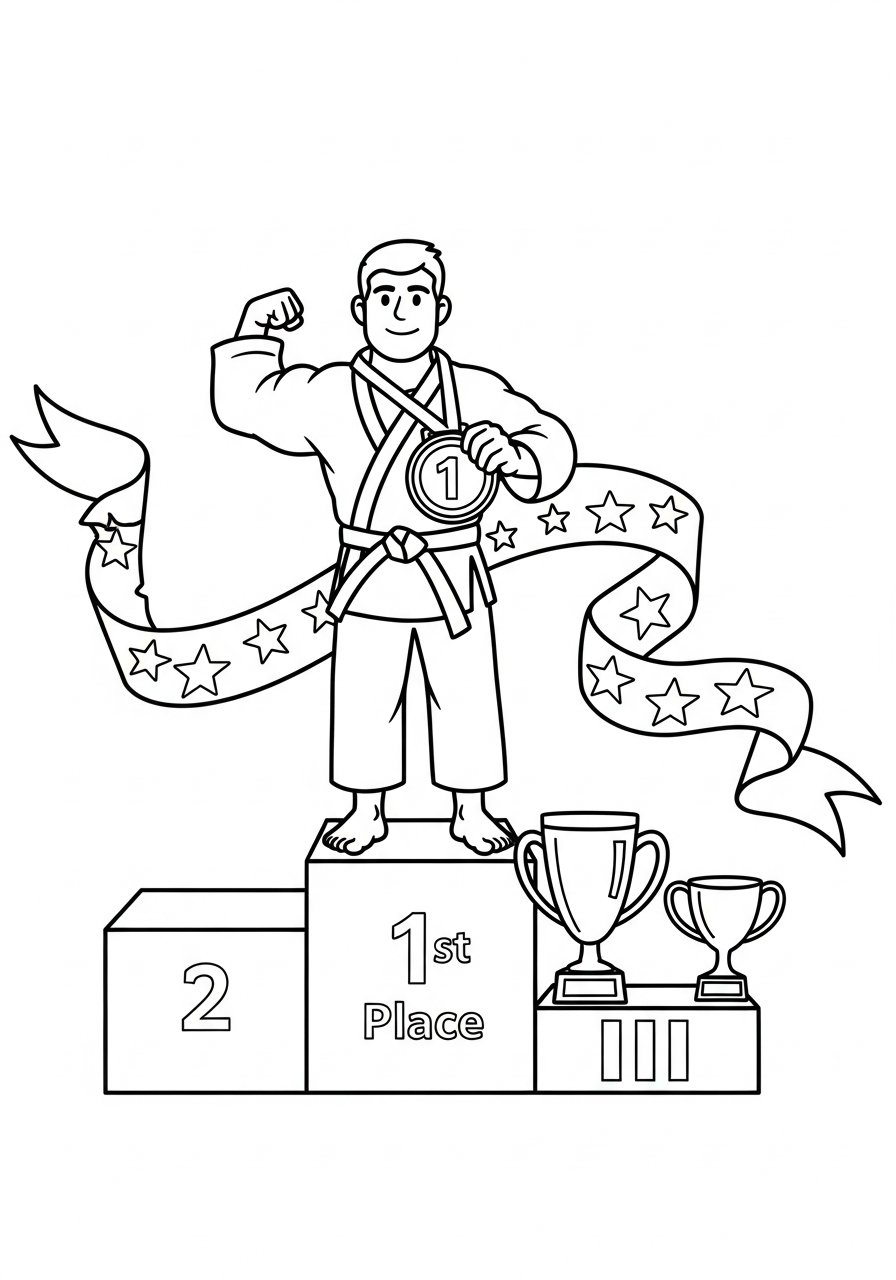 immagini di Judo da stampare e colorare