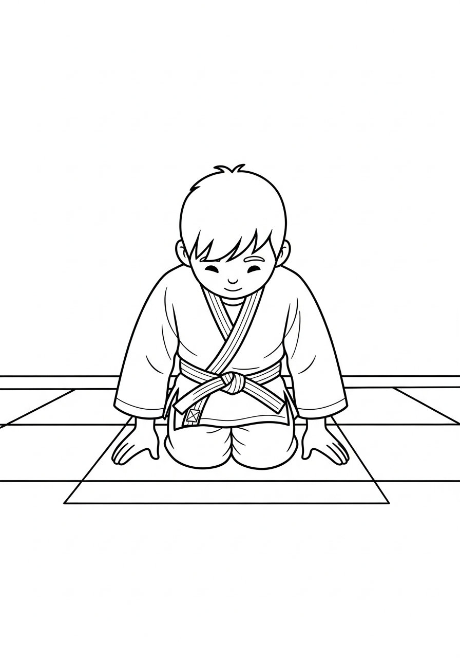 disegni Judo da colorare online