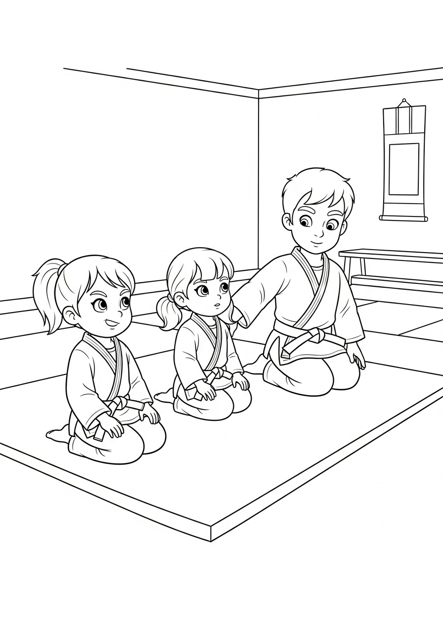 foto di Judo da colorare 1