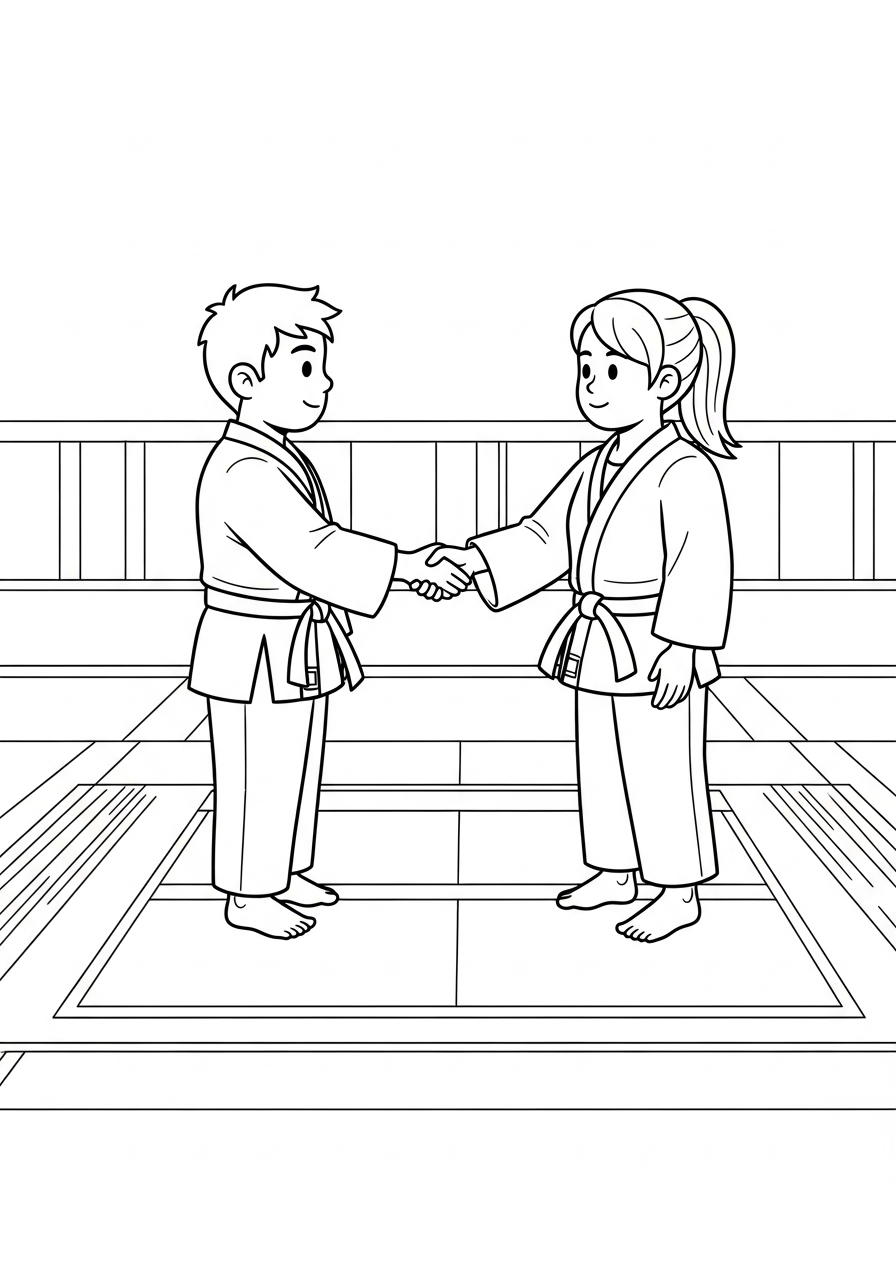 Judo disegno da colorare